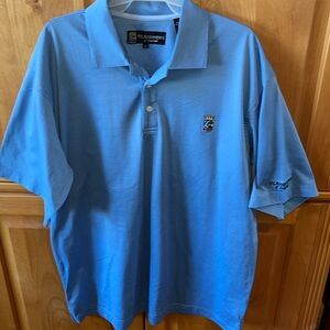 St. Andrews of SCOTLAND GOLF POLO SHIRT logo Cotton polyester men’s  Large new